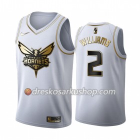 Muški NBA Dres Charlotte Hornets Marvin Williams 2 Nike 2019-20 Bijela Golden Edition Swingman